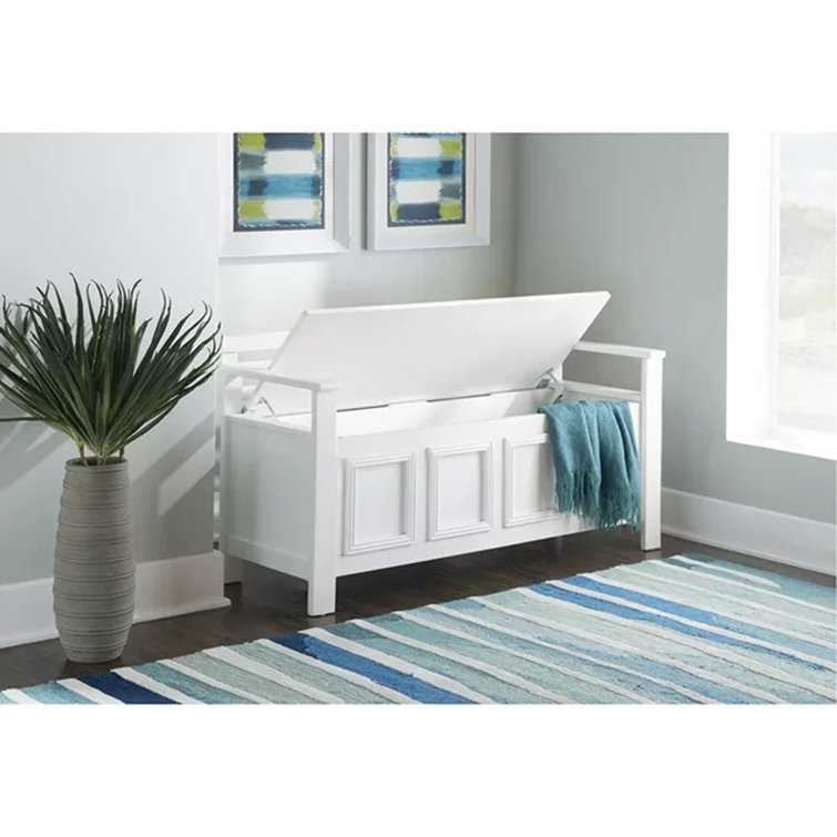 Storage bench with cushion deals and back